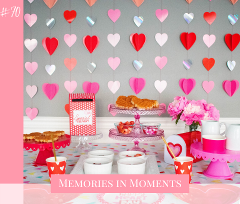 Allison Carter, host of the Memories in Moments podcast has 5 easy, fun and memorable family friendly at home Valentine's Day date night ideas.