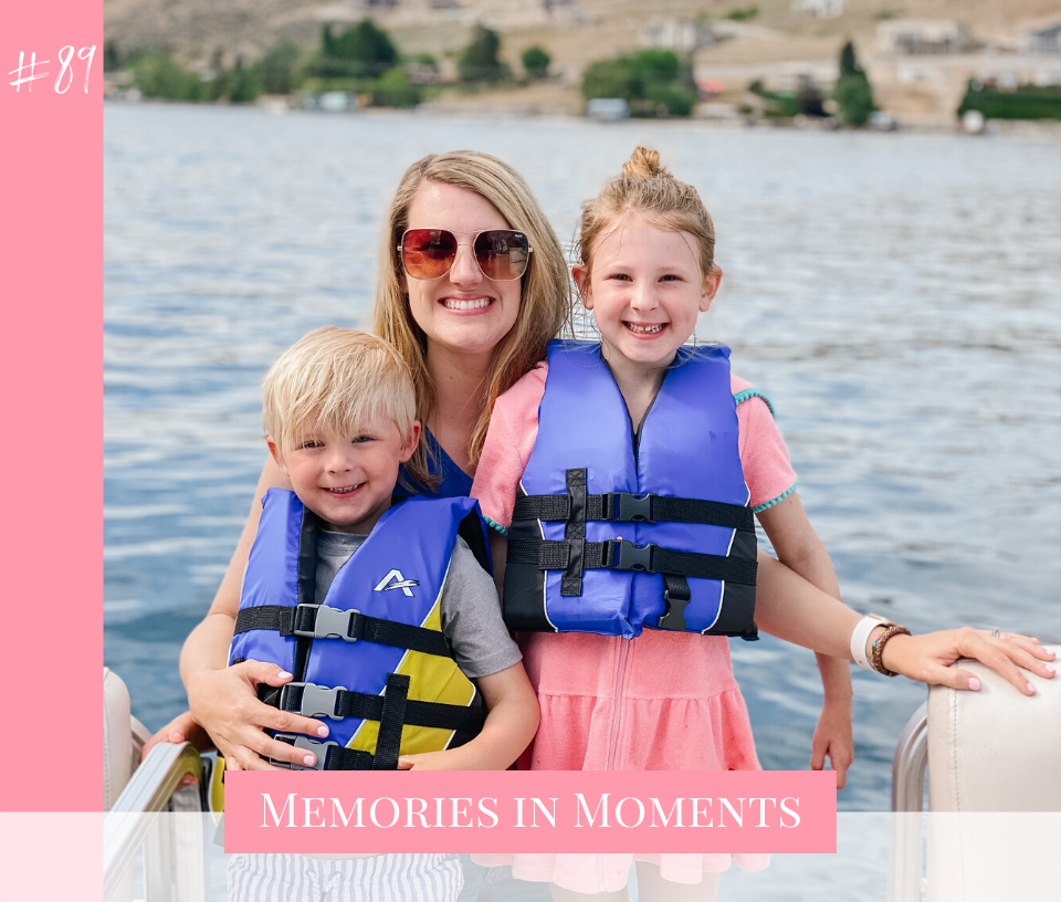 podcast episode on Memories in Moments for making a family summer bucket list to have a memorable summer of family connection and resetting with Allison Carter