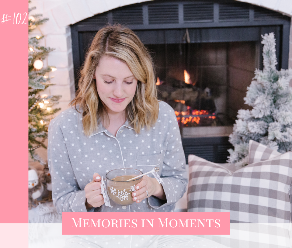 Allison Carter shares her holiday mindset and advice for overwhelmed moms celebrating the holidays with their families in 2020 on the Memories in Moments podcast